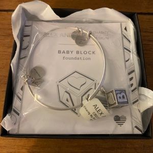 Alex & Ani Baby Block Charm Bracelet